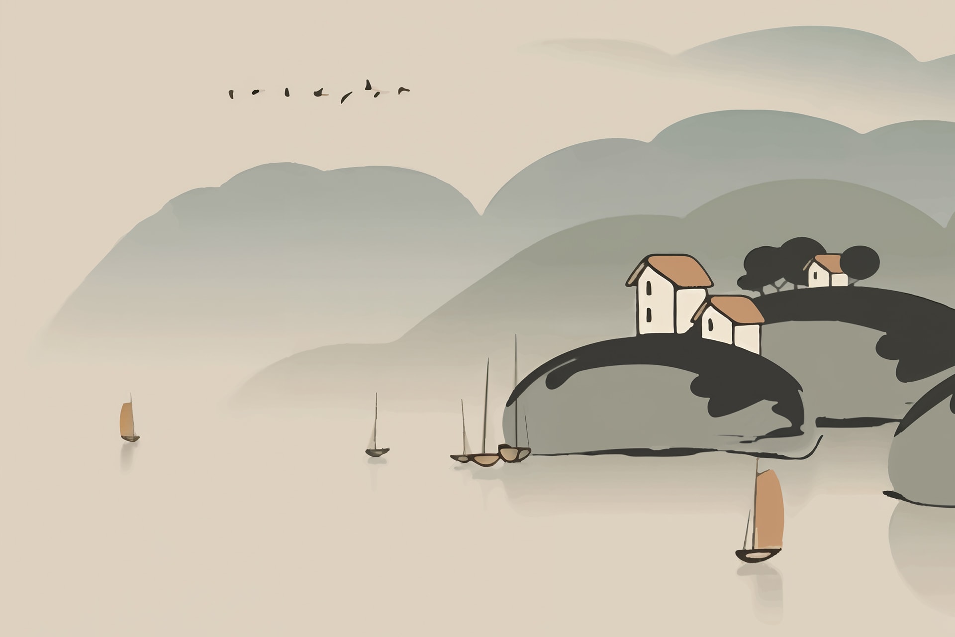 夏天，下河洗澡